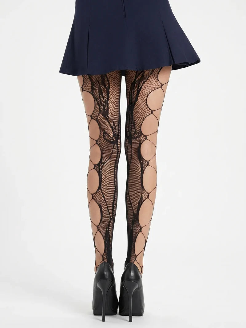 Midnight Petals tights