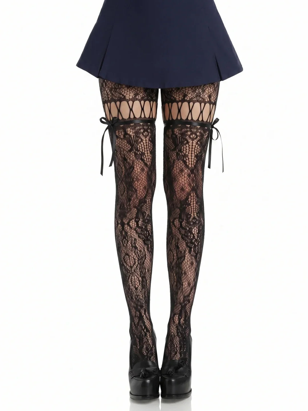 Midnight Lace Tights