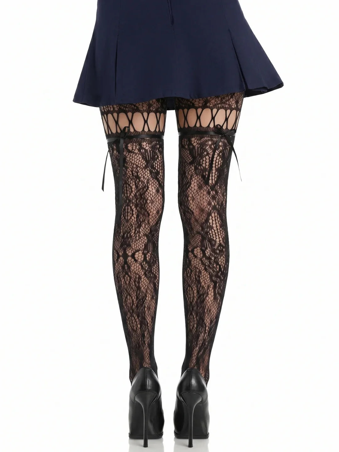 Midnight Lace Tights