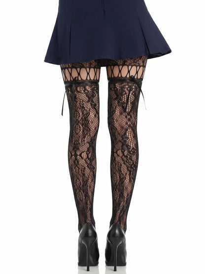Midnight Lace Tights