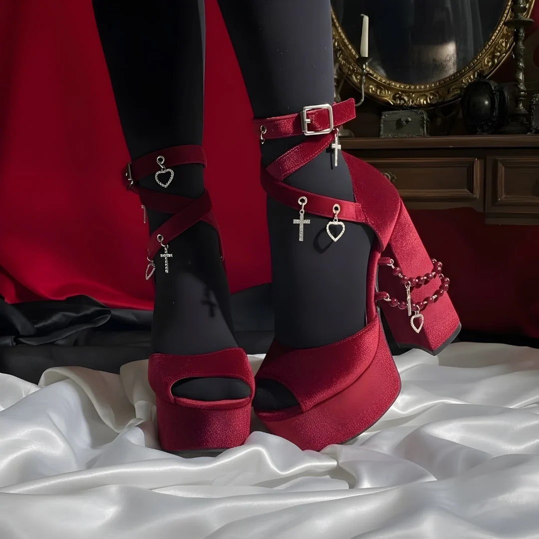 Midnight Cathedral High Heels