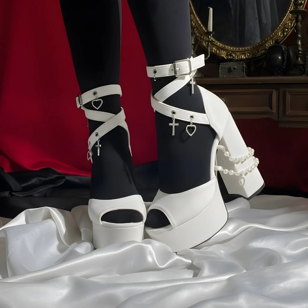 Midnight Cathedral High Heels