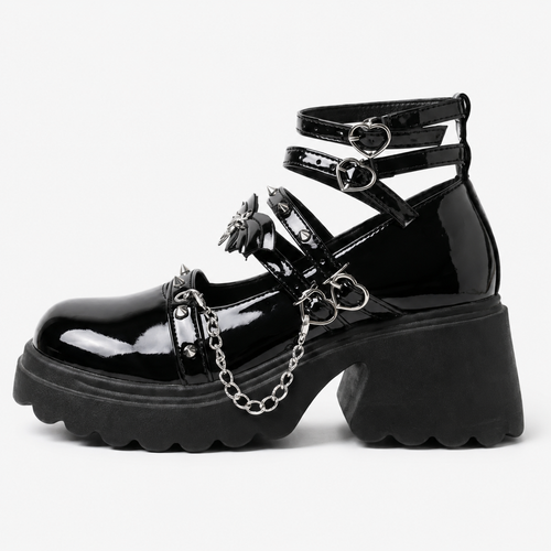 Midnight Batbite Heels
