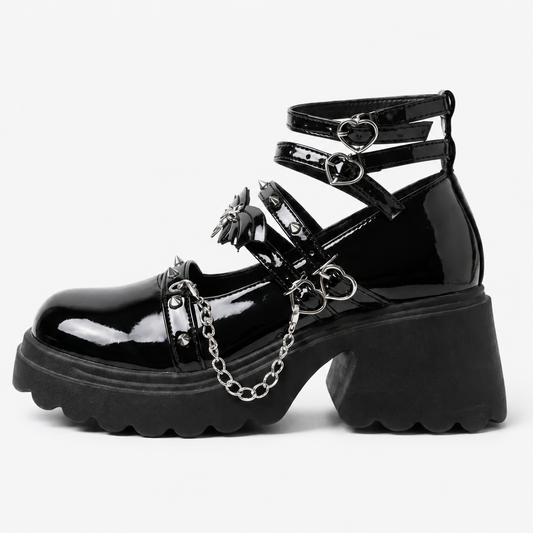 Midnight Batbite Heels