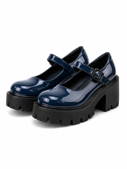 Midnight Chunky Mary Janes