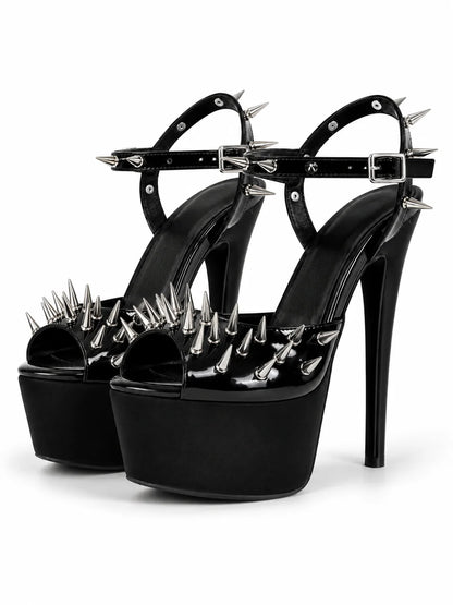 Midnight Spike Heels