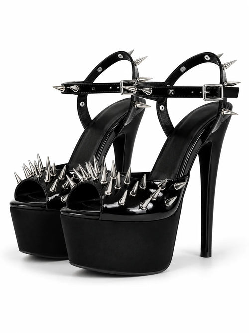 Midnight Spike Heels