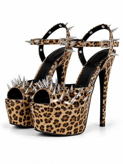 Midnight Spike Heels