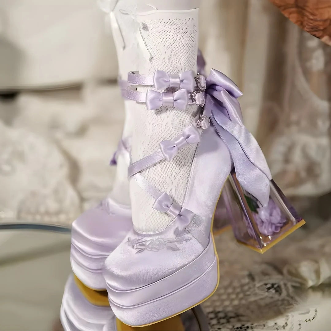 Midnight Rose Sonata High Heels